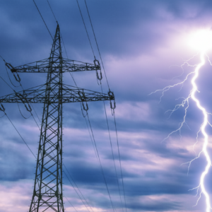 AE - Transmission line in lightning storm