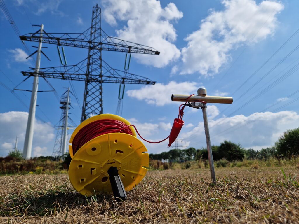 Measurement setup - electrode and cable