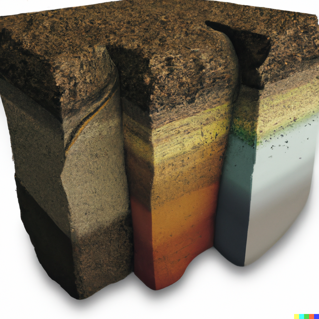AI visualisation of soil layers